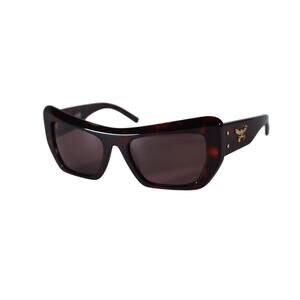 MCM Rectangle Cat Eye Designer Sunglasses - Red Havana / Brown - NWT